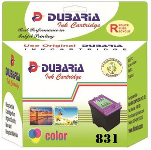 Dubaria 831 TriColor In Cartridge Compatible For HP 831 TriColor Ink Cartridge Multi Color Ink