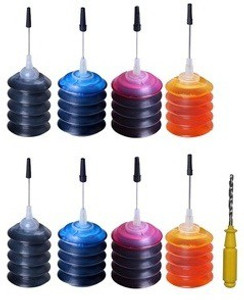 Max Premium Quality 2 Pack (15ml*4) Universal Dye Ink Compatible For Epson/Brother/Canon/HP Printer Cartridge Multi Color Ink