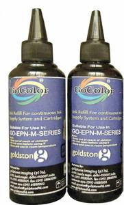 Gocolor M Series Inkjet Printer Dye Ink 100 ml x 2 Bottle for M100 & M200 Printer Single Color Ink