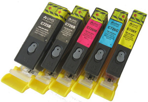 VMS 725 726 For Canon Refillable Ink Cartridge(5 pcs) Set Prefilled Multi Color Ink