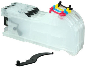 Dubaria Empty Refillable Cartridge For Brother J100, J105 & J200 Printers Compatible With Brother LC 535 / 539 Ink Cartridges Multi Color Ink