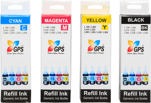 Gps Compatible Ink For Epson L100,L110,L200,L210,L300,L350,L355,L550,L555 Multi Color Ink