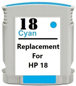 Dubaria 18 Cyan Ink Cartridge Compatible For HP 18 Cyan Ink Cartridge Single Color Ink