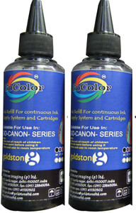Gocolor Canon Premium Quality Inkjet Refill ink 100 ML X 2 Black Color Combo Single Color Ink