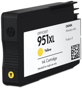 Dubaria 951 XL / Cn048zz Ink Cartridge Compatible For HP 951 XL Yellow For Use In Use In Officejet Pro 276dw ,8600 E, 8600 Plus ,8610,8620 ,251dw, 8100 , 8630 Single Color Ink