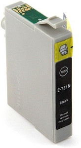 Dubaria 73N Black Ink Cartridge Compatible For Epson T0731N Black Ink Cartridge For Use In Epson Stylus Printers C110, C79, C90, C92, CX3900, CX4900, CX5500, CX5600, CX5900, CX6900F, CX7300, CX8300, CX9300F, T10, T11, T20, T30, TX100, TX110, TX121, TX200 , TX210, TX220, TX300F, TX400, TX510FN, TX550W, TX600FW Single Color Ink