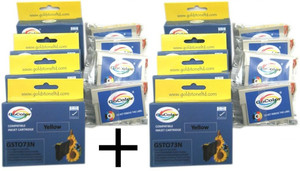 Gocolor Compatible Cartridges 73N x 2 Pack for All Epson Printer TX210/T13/TX121 Other Printer etc ( One Time Use ) Multi Color Ink