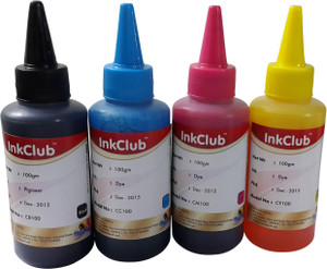 Inkclub Compatible Premium Canon 100 Ml X 4 (Cmyk) Multi Color Ink