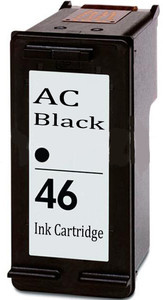 AC 46 Black ink cartridge HP Deskjet 2020hc. 2529. 4729. 2029 2520hc. Single Color Ink