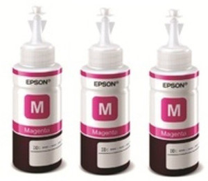 Epson T6643 Magenta 3 Pcs bottle 70ml Single Color Ink