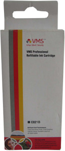 VMS C821B For Canon Refillable Ink Cartridge Prefilled BLACK Single Color Ink