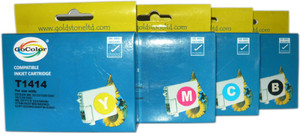 Gocolor Compatible Cartridges T1411-14 for All ME Series Printer ( One Time Use ) Multi Color Ink