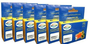 Gocolor Refillable Cartridges 491/6 for Epson R210/R230/R230x/R310/Rx510/Rx630 Multi Color Ink