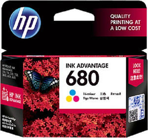 HP 680 Tri Color Ink Cartridge Magenta, Cyan, Yellow