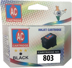 AC-Cartridge AC 803 Black Ink Cartridge HP Deskjet 1112/1112/1111/2131/2132 Printer Single Color Ink