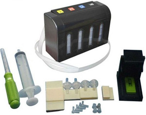 Green empty ciss for hp,canon inkjet printers Multi Color Ink