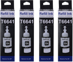 Flowjet EPSON L-100, 110, 130, 200, 210, 220, 230, 310, 350, 355, 365, 455, 550, 555, 1300 Set of 4 Single Color Ink