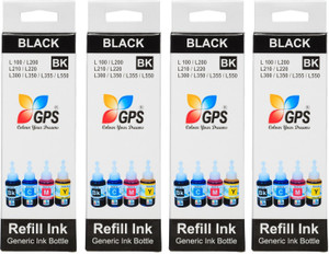 Gps Epson L100,L110,L200,L210,L300,L350,L355,(4 BOTTEL) Single Color Ink