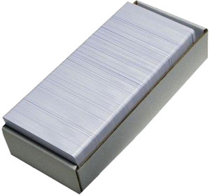 Dubaria Plain White PVC ID Cards For Thermal Printers Used For Printing of Aadhar Cards, College ID, Gate Pass, etc - Pack of 230 Cards Single Color Ink