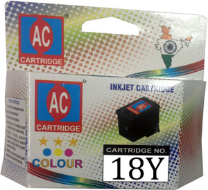 AC 18 Yellow ink cartridge use HP Officejet Pro K5300, K5400dn, K5400dtn, K550, K8600, L7380, L7580, L7590. Single Color Ink