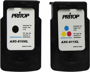 Pritop 810 Xl Two Black Inkjet Cartridge For Mp 245 Mp 276 Mp 486 Mx 416 Ip2772 Ip 2770 Mp 258 Mp 287 Mp 496 Mp 497 Mp 287 Mx 328 Mx