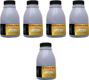 Dubaria Extra Dark Toner Powder Universal For Brother Toner Cartridges & Printers - 100 Grams Each Bottle - Pack Of 5 Single Color Toner