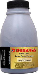 Dubaria Extra Dark Powder for HP 12A /Q2612A Cartridge - 100 grams Single Color Toner