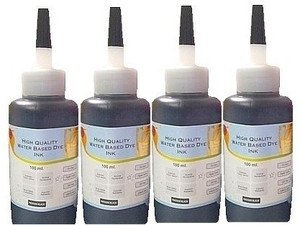Flowjet 100 ml 4 Black Bottles Single Color Ink