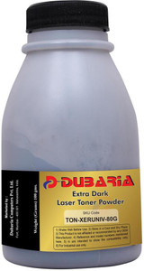 Dubaria Extra Dark Toner Powder Universal For Xerox 3117 / 3220 Toner Cartridges - 80 Grams Bottle Single Color Toner