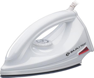 bajaj majesty dx 6 1000 w dry iron(white)