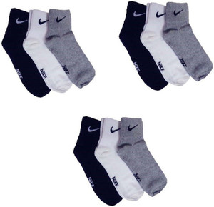 Nike Men & Women Solid Ankle Length Socks