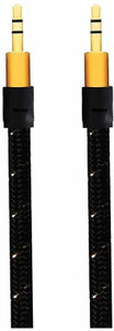VibeX ® Audio Cord - 3.5mm Round Braided Design Audio Gold Plated AUX Cable