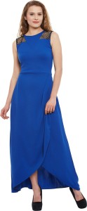 athena women maxi blue dress ADR-1207