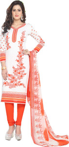 Ishin Crepe Printed Salwar Suit Dupatta Material