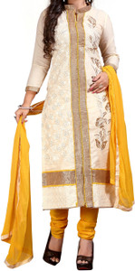 Crally Cotton Embroidered Semi-stitched Salwar Suit Dupatta Material, Salwar Suit Dupatta Material