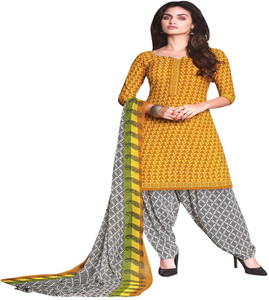 Reya Crepe Striped Salwar Suit Dupatta Material
