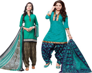Reya Crepe Self Design Salwar Suit Dupatta Material