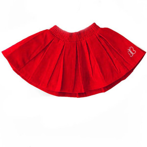 baby girl red skirt