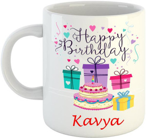 Dream Web Happy Birthday Kavya Ceramic Mug Best Price In India Dream Web Happy Birthday Kavya Ceramic Mug Compare Price List From Dream Web Coffee Mugs Buyhatke