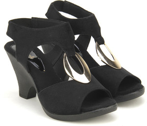 catwalk black wedges