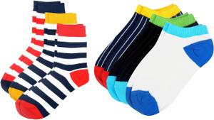 Color Fevrr Men & Women Mid-calf Length Socks