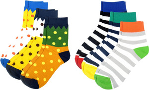 Color Fevrr Men & Women Mid-calf Length Socks