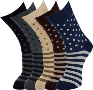 Marc Men's Graphic Print Crew Length Socks