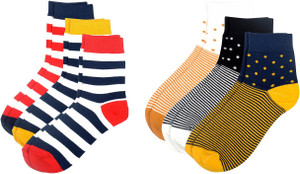 Color Fevrr Men & Women Mid-calf Length Socks