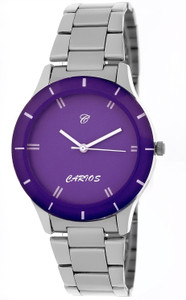 Carios CR1015 Quality Unique Hot Blue Ladies Elegant Color Explorer Chain Edition Analog Watch - For Girls