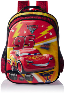 Flipkart Cars 3 Cars 3 McQueen 95 School Bag 16 inches Primary 1st 4th Std School Bag School Bag