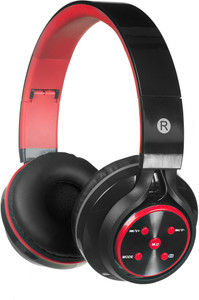 Pebble Ultra Red BT Wired & Wireless bluetooth Headphones