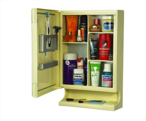 Cipla Plast New Look Mirror Cabinet Plastic Wall Shelf