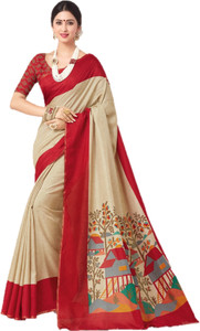 Lady Sringar Printed Fashion Silk Cotton Blend Saree