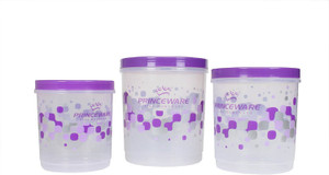 Princeware Twister Packaging Daba - 9.77 L, 7.14 L, 5.10 L Plastic Multi-purpose Storage Container
